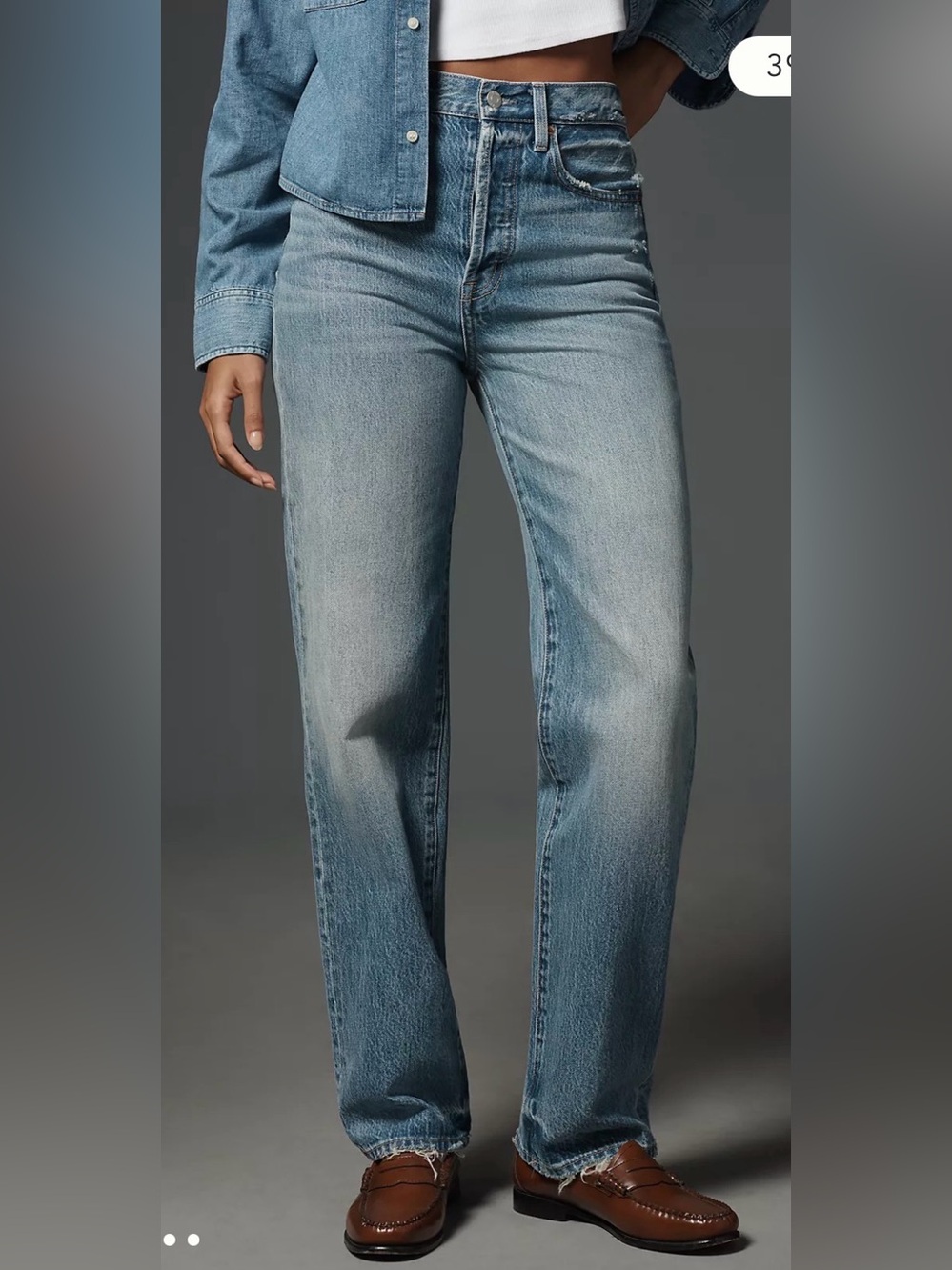 Pistola Cassie Super High Rise Straight Jeans Bramble Wash Size 26 Anthropologie